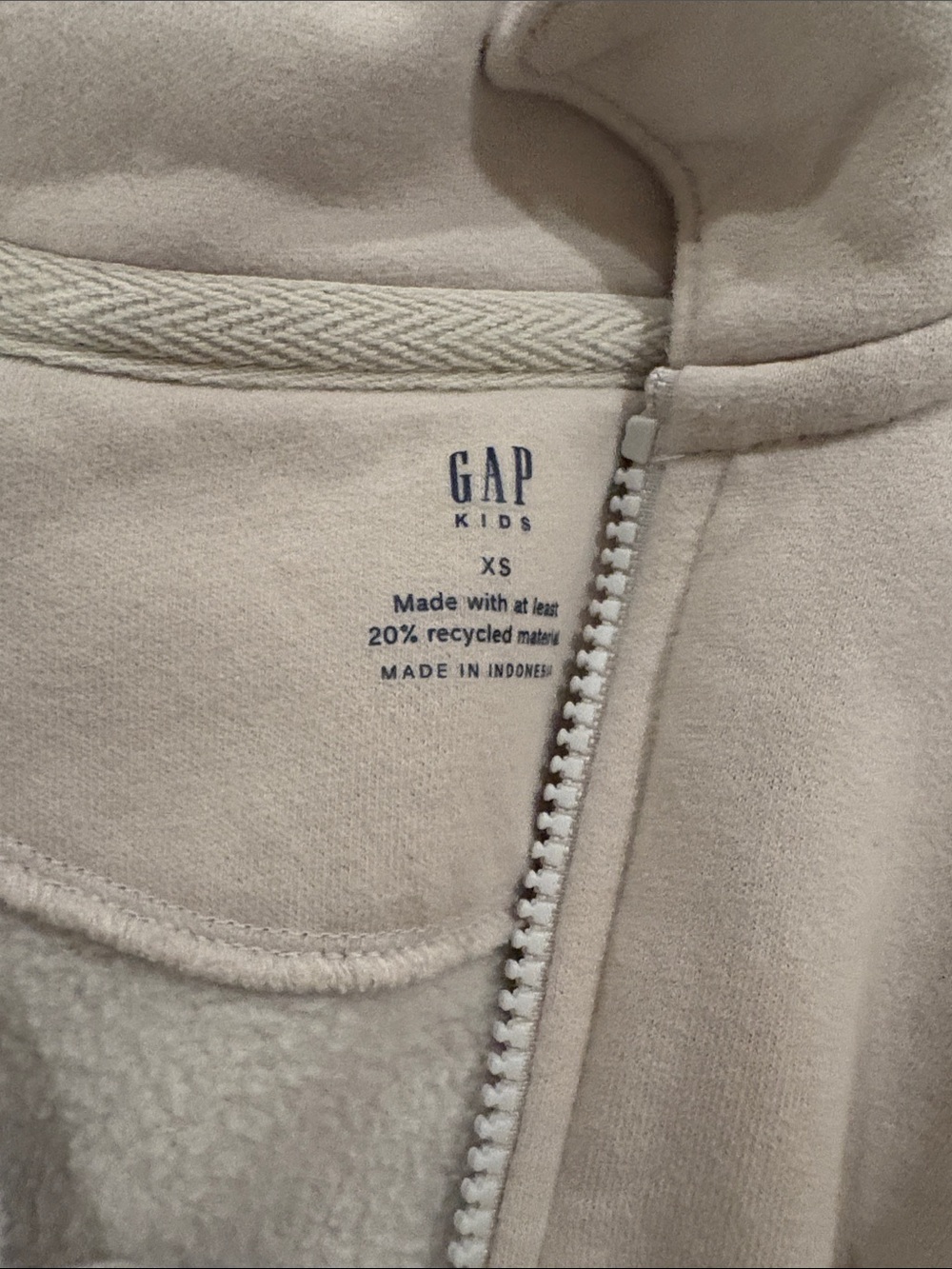 GAP Boys XS Half Zip Fleece Pullovers Olive Beige Bundle x2 Good - Picture 3 of 5